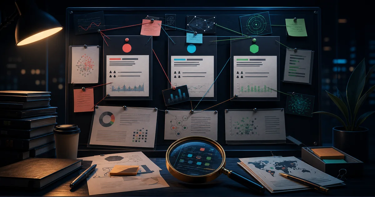 Benchmark evidence board illustration